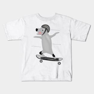 Skater Dog Kids T-Shirt